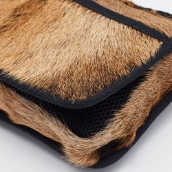Miu Miu Brown/Black Calfhair Belt Bag