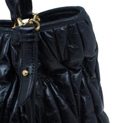 Pre Owned حقيبة ميو ميو سوداء ماتيلاس كبيرة للتسوق