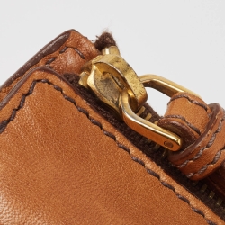 Pre Owned Miu Miu Brown Leather Side Bow Bag