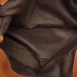 Pre Owned Miu Miu Brown Leather Side Bow Bag