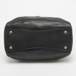 مملوكة مسبقًا Miu Miu Black Vitello Phenix Leather Zip Tote