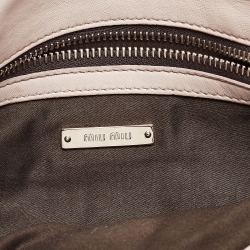 مملوكة مسبقًا Miu Miu Lilac Matelassé Leather Crystals Flap Shoulder Bag