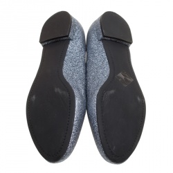 Pre Owned حذاء سموكينغ سليبرز ميو ميو جلد برتقالي لامع مرصع كريستال مقاس 38.5