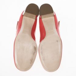 Pre Owned Miu Miu Coral Patent Mary Jane Pumps Size 37.5