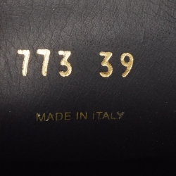 مملوكة مسبقًا Miu Miu Black/White Patent Leather Coin Penny Loafers Size 39