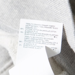 Pre Owned MM6 Maison Margiela Grey Melange Terry Cold Shoulder Oversized Sweatshirt Dress S