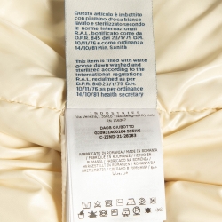 Pre Owned Moncler Cream Corduroy Daos Quilted Jacket L