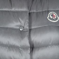 Pre Owned Moncler Grey Puffer Down Liane Gilet S