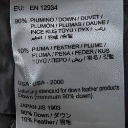 Pre Owned Moncler Grey Puffer Down Liane Gilet S