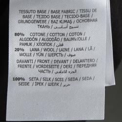 Pre Owned Moncler Black Contrast Animal Print Silk Panel T-Shirt XS