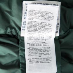 Pre Owned Moncler Dark Green Puffer Down Belted Tareg Gilet S