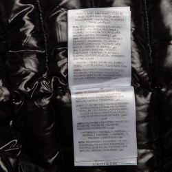 Pre Owned Moncler Black Hooded Puffer Jacket S