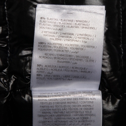 Pre Owned Moncler Black Hooded Puffer Jacket S