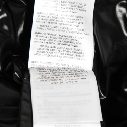 Moncler Black Synthetic Down Maglia Hooded Puffer Jacket XS