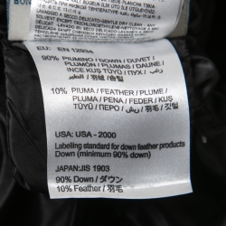 Moncler Black Synthetic Quilted Down Jacket M