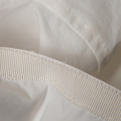 Pre Owned Moncler White Synthetic Zip-Up Hooded Jacket M