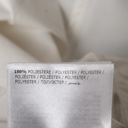 Pre Owned Moncler White Synthetic Zip-Up Hooded Jacket M