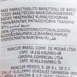 Pre Owned Moncler Black Monogram Cotton Knit Round Neck T-Shirt S