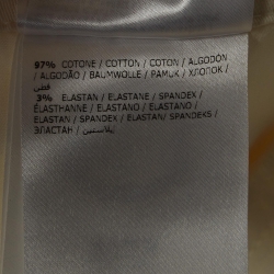 Pre Owned Moncler White Contrast Hem Trim Cotton Wide Leg Trousers M