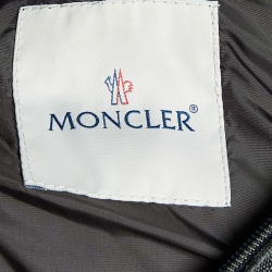 Pre Owned Moncler Grey Down Quilted Nantes Hooded Coat M/L