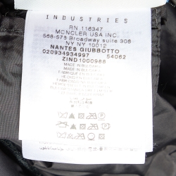 Pre Owned Moncler Grey Down Quilted Nantes Hooded Coat M/L