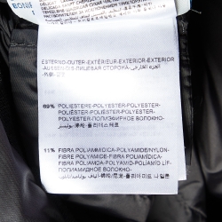 Pre Owned Moncler Grey Down Quilted Nantes Hooded Coat M/L