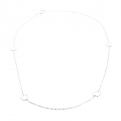 Pre Owned Montblanc Emblem Silver Station Necklace