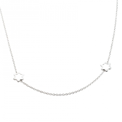 Pre Owned Montblanc Emblem Silver Station Necklace