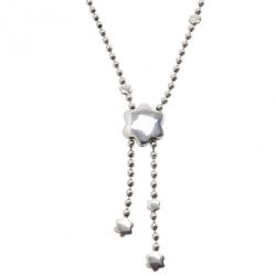 Pre Owned Montblanc Star Sparks Silver Lariat Necklace