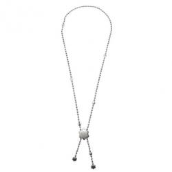 Pre Owned Montblanc Star Sparks Silver Lariat Necklace