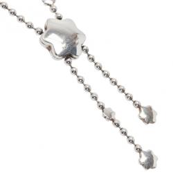 Pre Owned Montblanc Star Sparks Silver Lariat Necklace