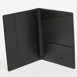 Montblanc Black Leather Meisterstuck Passport Holder 
