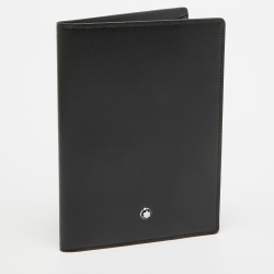 Montblanc Black Leather Meisterstuck Passport Holder 