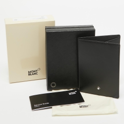 Montblanc Black Leather Meisterstuck Passport Holder 