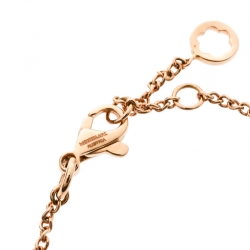 Pre Owned Montblanc Emblem 4810 Diamond 18K Rose Gold Bracelet