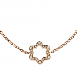 Pre Owned Montblanc Emblem 4810 Diamond 18K Rose Gold Bracelet