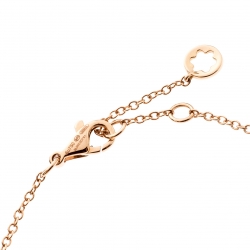 Pre Owned Montblanc Diamond 18k Rose Gold Chain Bracelet