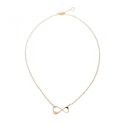 Pre Owned Montblanc Infiniment Vôtre Diamond 18k Rose Gold Necklace