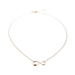 Pre Owned Montblanc Infiniment Vôtre Diamond 18k Rose Gold Necklace