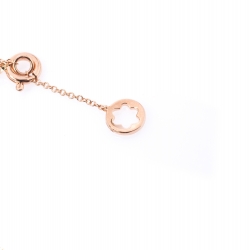 Pre Owned Montblanc Signet Mother of Pearl Diamond 18k Rose Gold Tassel Pendant Necklace