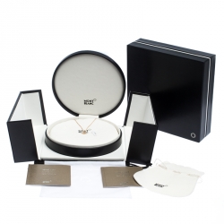 Pre Owned Montblanc Star Motif 18k Rose Gold Pendant Necklace