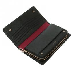 Pre Owned Montblanc Black Leather 8CC Continental Wallet