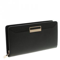 Pre Owned Montblanc Black Leather 8CC Continental Wallet