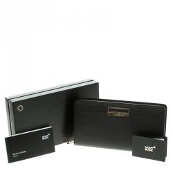 Pre Owned Montblanc Black Leather 8CC Continental Wallet