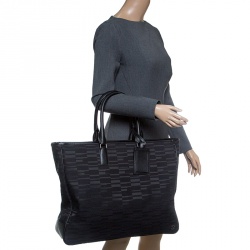 Pre Owned Montblanc Black Mystery Canvas Westside Tote