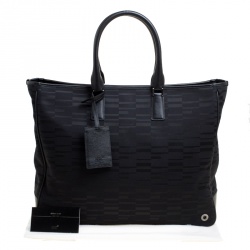 Pre Owned Montblanc Black Mystery Canvas Westside Tote