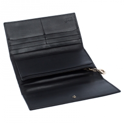 Pre Owned Montblanc Black Satin Starisma Dalila Continental Wallet