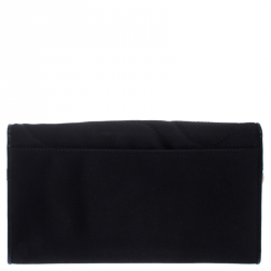 Pre Owned Montblanc Black Satin Starisma Dalila Continental Wallet