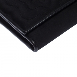 Pre Owned Montblanc Black Satin Starisma Dalila Continental Wallet
