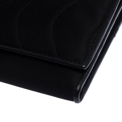 Pre Owned Montblanc Black Satin Starisma Dalila Continental Wallet